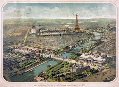 Panoramablick auf die Weltausstellung 1900 von Lucien Baylac