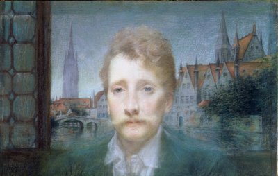 Porträt von Georges Rodenbach von Lucien Levy Dhurmer