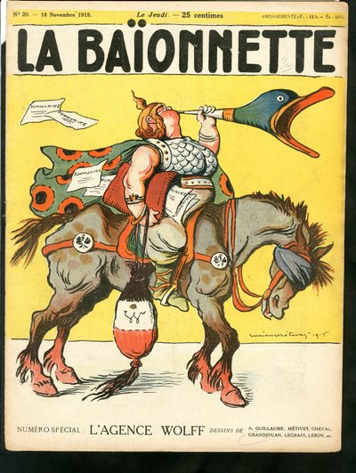 Cover von "La Baionnette", Satirique en Couleurs von Lucien Metivet