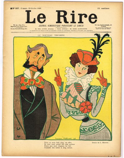 Cover von "Le Rire", Satirisch in Farben von Lucien Metivet