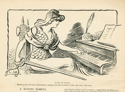 Le Rire, Satirisch in Schwarz-Weiß von Lucien Metivet