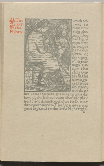 Die Königin der Fische: Platte 6 von Lucien Pissarro
