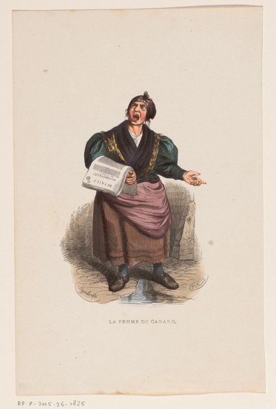Zeitungsverkäuferin von Lucien Xavier Stypulkowski