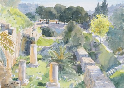 Römische Säulen, Alt-Jerusalem von Lucy Willis