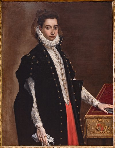 Fontanellato, Labirinto della Masone, Franco Maria Ricci Kunstsammlung: Porträt von Lucrezia Bentivoglio Leoni von Ludovico Carracci