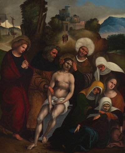 Die Beweinung, ca. 1514-16 von Ludovico Mazzolino
