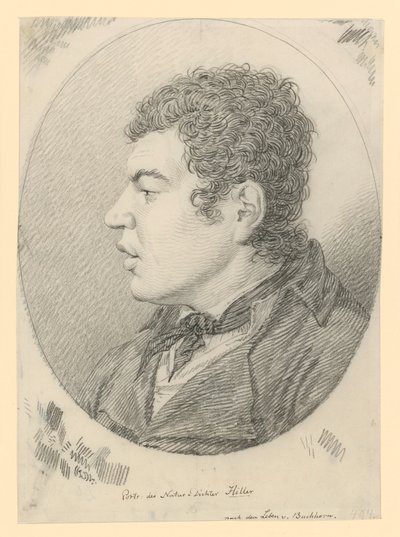 Bildnis des Dichters Hiller von Ludwig Buchhorn