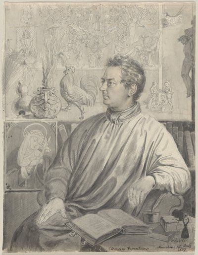 Clemens Brentano von Ludwig Emil Grimm
