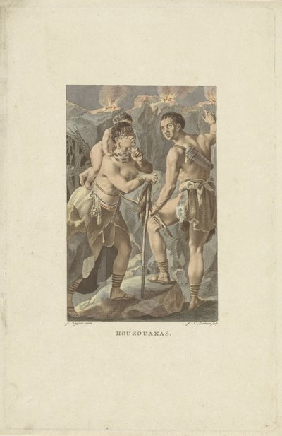Bewohner von Südafrika (Houzouana) von Ludwig Gottlieb Portman