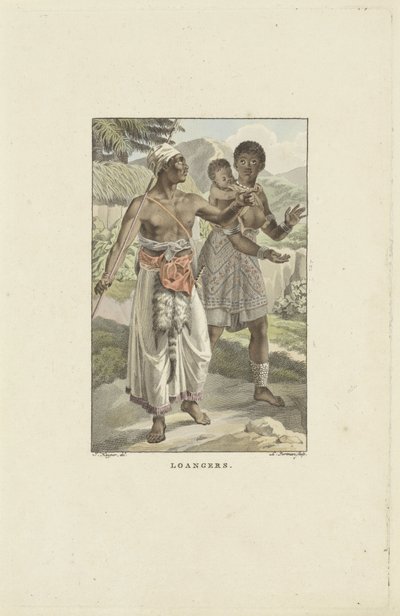 Bewohner der Loango-Angola Küste von Ludwig Gottlieb Portman