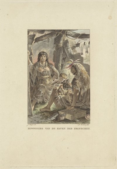 Familie in ihrer Hütte von Ludwig Gottlieb Portman