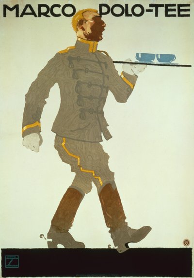 Marco Polo Tee, ca. 1914 von Ludwig Hohlwein