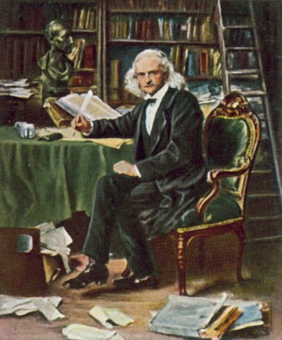 Theodor Mommsen, deutscher klassischer Gelehrter, Historiker und Schriftsteller von Ludwig Knaus