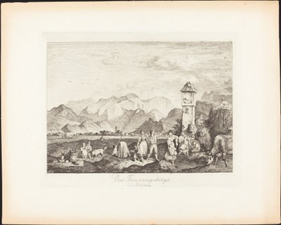 Das Tännengbirge bei Salzburg von Ludwig Richter