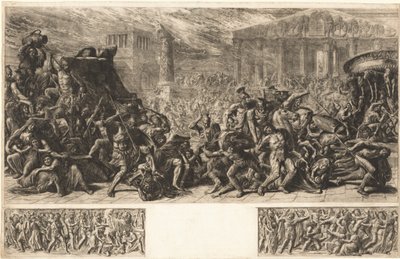 Die Plünderung des Tempels in Jerusalem, ca. 1838 von Luigi Ademollo