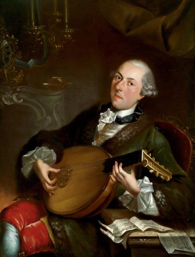 Porträt des Komponisten Filippo Della Casa 1737-1810 von Luigi Crespi