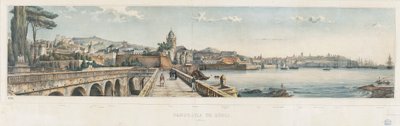 Panoramablick auf die Stadt Genua von Luigi Garibbo