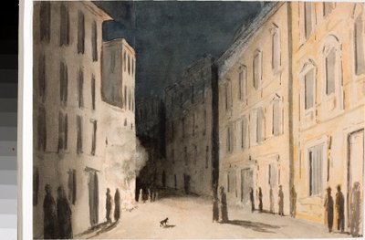 Perspektive der Strada Nuovissima in Genua von Luigi Garibbo