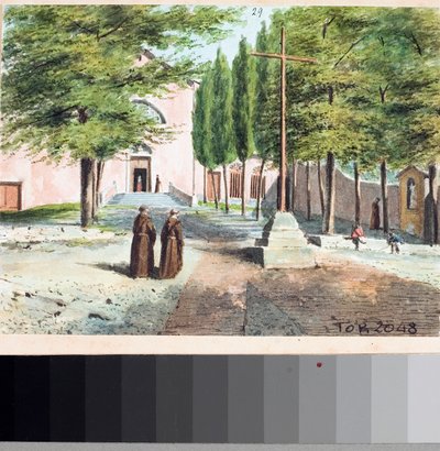 Ansicht der Kapuzinerkirche, Genua von Luigi Garibbo