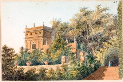 Ansicht der Villa Pallavicini delle Peschiere, Genua von Luigi Garibbo