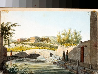 Ansicht der Villa Saluzzo Bombrini im Stadtteil Albaro, Genua von Luigi Garibbo