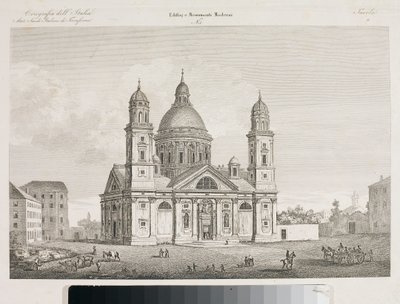 Ansicht der Basilika Santa Maria Assunta di Carignano in Genua von Luigi Garibbo