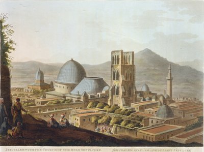 Jerusalem mit der Grabeskirche, Tafel 3 aus 