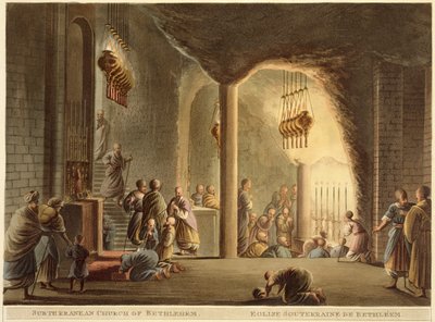 Unterirdische Kirche von Bethlehem, aus 