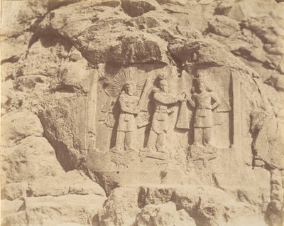 Tag-e Bustan, Krönungszeremonie von Shapour II, Kermanshah von Luigi Pesce
