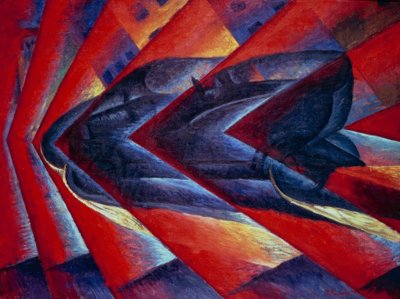 Dinamismo di un’ automobile von Luigi Russolo