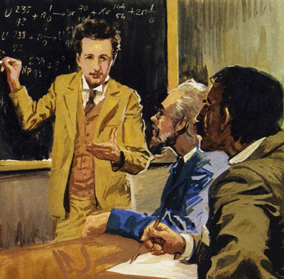 Albert Einstein erwarb einen Abschluss in Mathematik und Physik von Luis Arcas Brauner