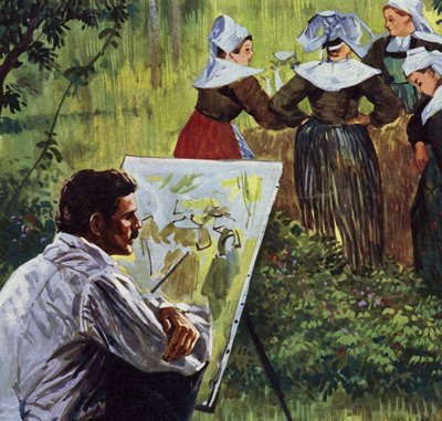 Cezanne inspirierte ihn, farbenfrohe bretonische Landschaften zu malen von Luis Arcas Brauner