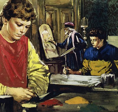 Jan und sein Bruder Herbert Van Eyck begannen ihr Leben als Lehrlinge bei einem lokalen Maler von Luis Arcas Brauner