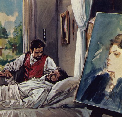 Manet starb in den Armen seines Freundes Chabrier von Luis Arcas Brauner