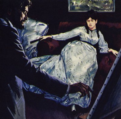 Manet malt das Bild Repose von Luis Arcas Brauner