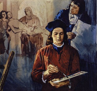 Raffael wurde bei dem Maler Perugino in die Lehre gegeben von Luis Arcas Brauner