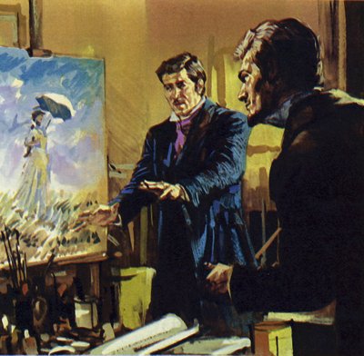 Renoir arbeitete mit seinem Freund Monet an der Entwicklung eines Malstils namens Impressionismus von Luis Arcas Brauner
