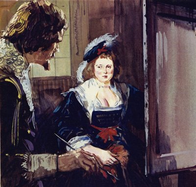 Rubens heiratete Helene Fourment, die in vielen seiner Gemälde vorkam von Luis Arcas Brauner