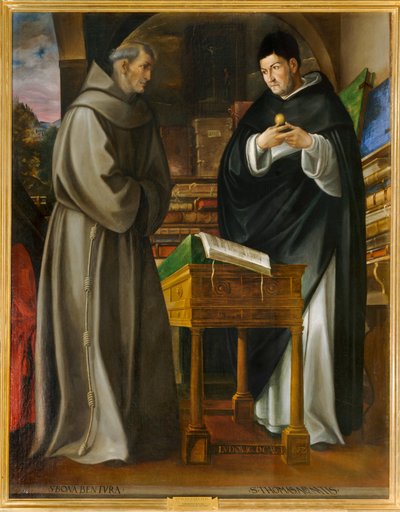 Heiliger Bonaventura und Heiliger Thomas von Aquin von Luis de Carvajal