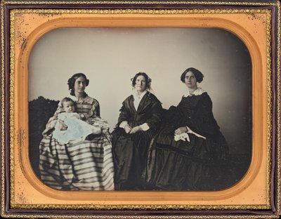 Porträt einer Mutter, eines Kindes und zweier Frauen, ca. 1850 von Luther Holman Hale