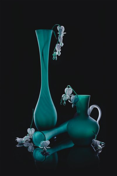 Blutendes Herz in Türkis von Lydia Jacobs