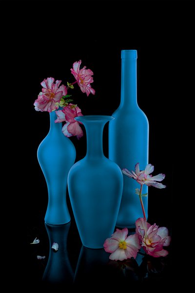 Elegantes blaues Stillleben von Lydia Jacobs