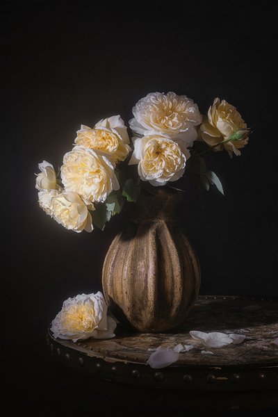 Elegantes Rosenstillleben von Lydia Jacobs