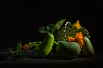 Lebhaftes Ernte-Stillleben von Lydia Jacobs
