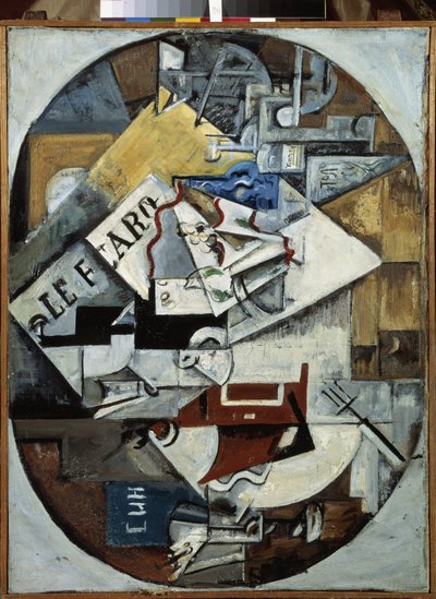 Stillleben (Le Figaro) von Lyubov Sergeevna Popova