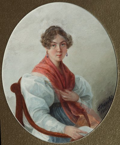 Porträt von N.A. Wassiljewa, 1835 von Lyubov Stepanovna Borozdna Stromilova