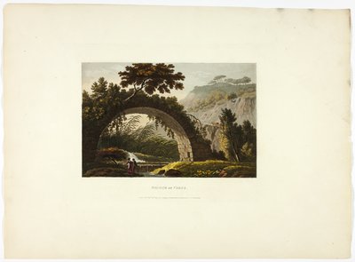 Brücke des Varus, Tafel achtundzwanzig aus Ruinen von Rom von M. Dubourg