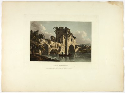 Ponte Nomentano, Tafel siebenundzwanzig aus Ruinen von Rom von M. Dubourg
