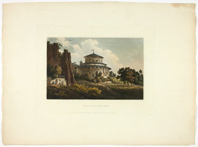 St. Agnes Kirche, Tafel acht aus den Ruinen von Rom von M. Dubourg