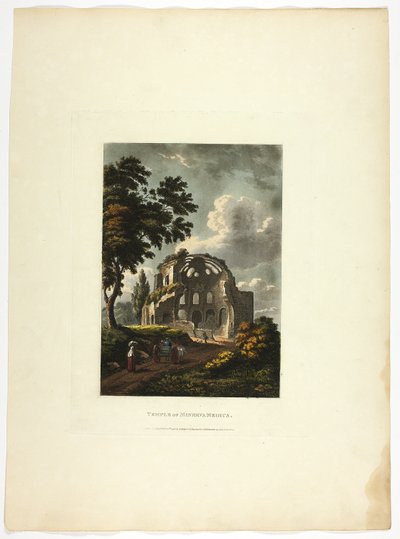 Tempel der Minerva Medica, Tafel fünfundzwanzig aus den Ruinen von Rom von M. Dubourg